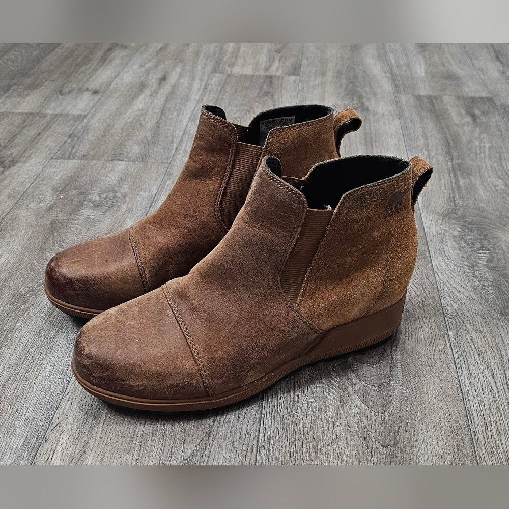 Sorel Wedge Ankle Booties-Size 10 - Picture 2 of 9